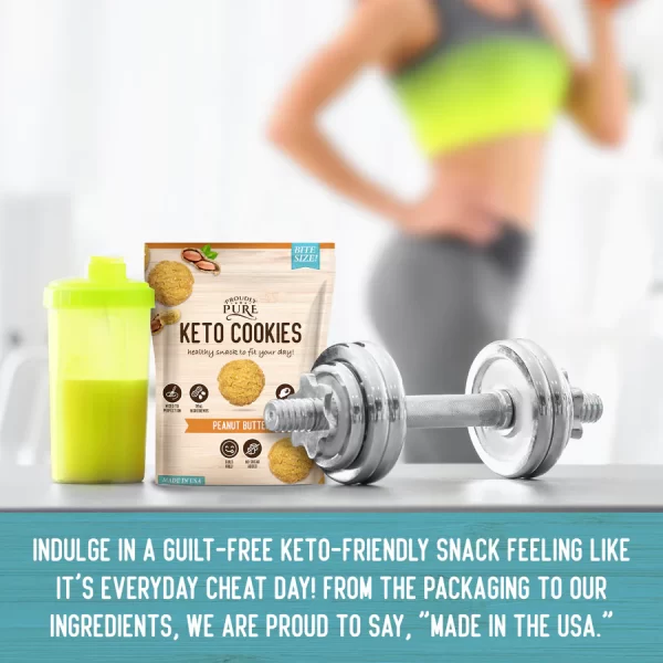 Mini Bite Size Keto Cookie Low Carb, Gluten Free Cookies (3 Pack)